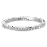 14K Gold 1.8mm French Cut All Around Diamond Wedding Band