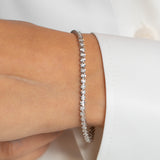 8K White Gold Tennis Bracelet