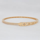 Starburst Diamond Bangle Bracelet