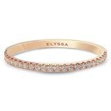 14K Gold 1.5mm Half Way Diamond Wedding Band