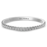 14K Gold 1.5mm Half Way Diamond Wedding Band