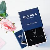14K Gold Open Heart Diamond Necklace