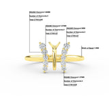14K Gold Diamond Butterfly Gold Ring