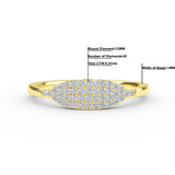 14K Solid Gold Diamond Micro Pave Ring
