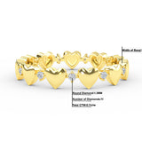 Small Multi Heart Diamond Ring