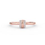 14 K Gold Vertical Bar Diamond Ring