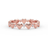 Small Multi Heart Diamond Ring