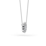 14K Gold Floral Diamond Necklace