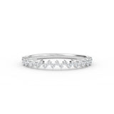14K Gold Diamond Zig Zag Half Eternity Ring