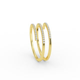 14K Solid Gold Diamond Wrap Ring
