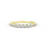 14K Gold 5 Stone Diamond Anniversary Ring