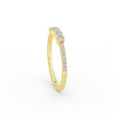 14K Gold 5 Stone Diamond Anniversary Ring