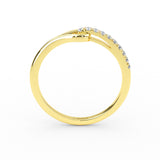 14k Gold Minimal Diamond Wedding Band