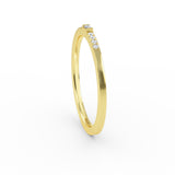 14K Gold Baguette Diamond Wedding Band