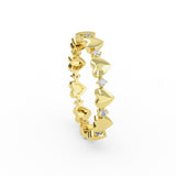 Small Multi Heart Diamond Ring