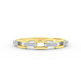 14K Gold 16 Pieces Diamond of Round Brilliant Cut Diamond Ring