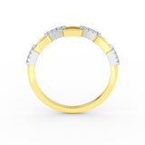 14K Gold 16 Pieces Diamond of Round Brilliant Cut Diamond Ring