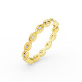 14K Gold Miligrain Wedding Band
