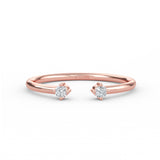 Diamond Open Gold Ring