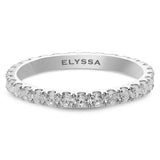 14K Gold 2.2mm All Around Diamond Wedding Band
