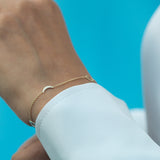 14K Gold 4 Element Symbols Diamond Bracelet