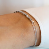 8K White Gold Diamond Bracelet
