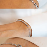8K White Gold Diamond Bracelet