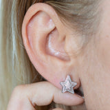 14K Gold Star Stud Earrings