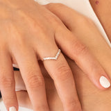 14K White Gold Baguette Cut Diamond Ring
