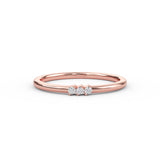 Rose Gold Diamond Wedding Band