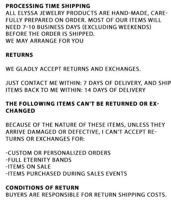 Return & Shipping Policy | Größentabelle