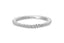 14K Gold 1.8mm French Cut Half Way Diamond Wedding Band White Gold