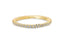14K Gold 1.8mm French Cut Half Way Diamond Wedding Band Yellow Gold Elyssa Jewelry