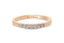 14K Gold 2mm 7 stone Diamond Wedding Band rose