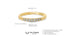 14K Gold 2mm 7 stone Diamond Wedding Band guide