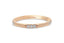 14K Gold 2 mm Wedding Band with Diamonds Rose