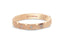 14K Gold 3mm Modern Wedding Band with Diamonds rose gold