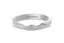 14K Gold 3mm Multi Faceted Wedding Band A Single Diamond white gold