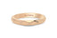 14K Gold 3mm Multi Faceted Wedding Band rose gold