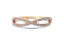 14K Gold Half Way Infinty Diamond Wedding Band