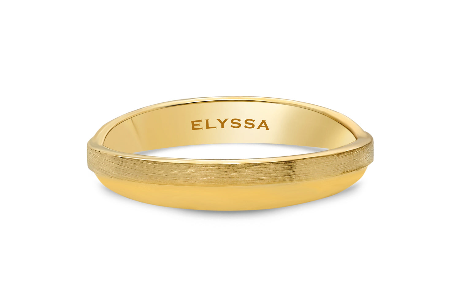 14K Gold Overlaping Plain Wedding Band Gold