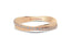 14K Gold Overlaping Ring with Diamonds Rose Gold