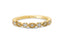 14K Gold Round and Marquise Design Diamond Wedding Band Solid GOLD