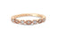 14K Gold Round and Marquise Design Diamond Wedding Band Rose gold