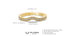 14K Gold V Shape Rhythm Diamond Wedding Band