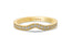 14K Gold V Shape Rhythm Diamond Wedding Band