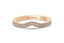 14K Gold V Shape Rhythm Diamond Wedding Band