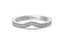 14K Gold V Shape Rhythm Diamond Wedding Band