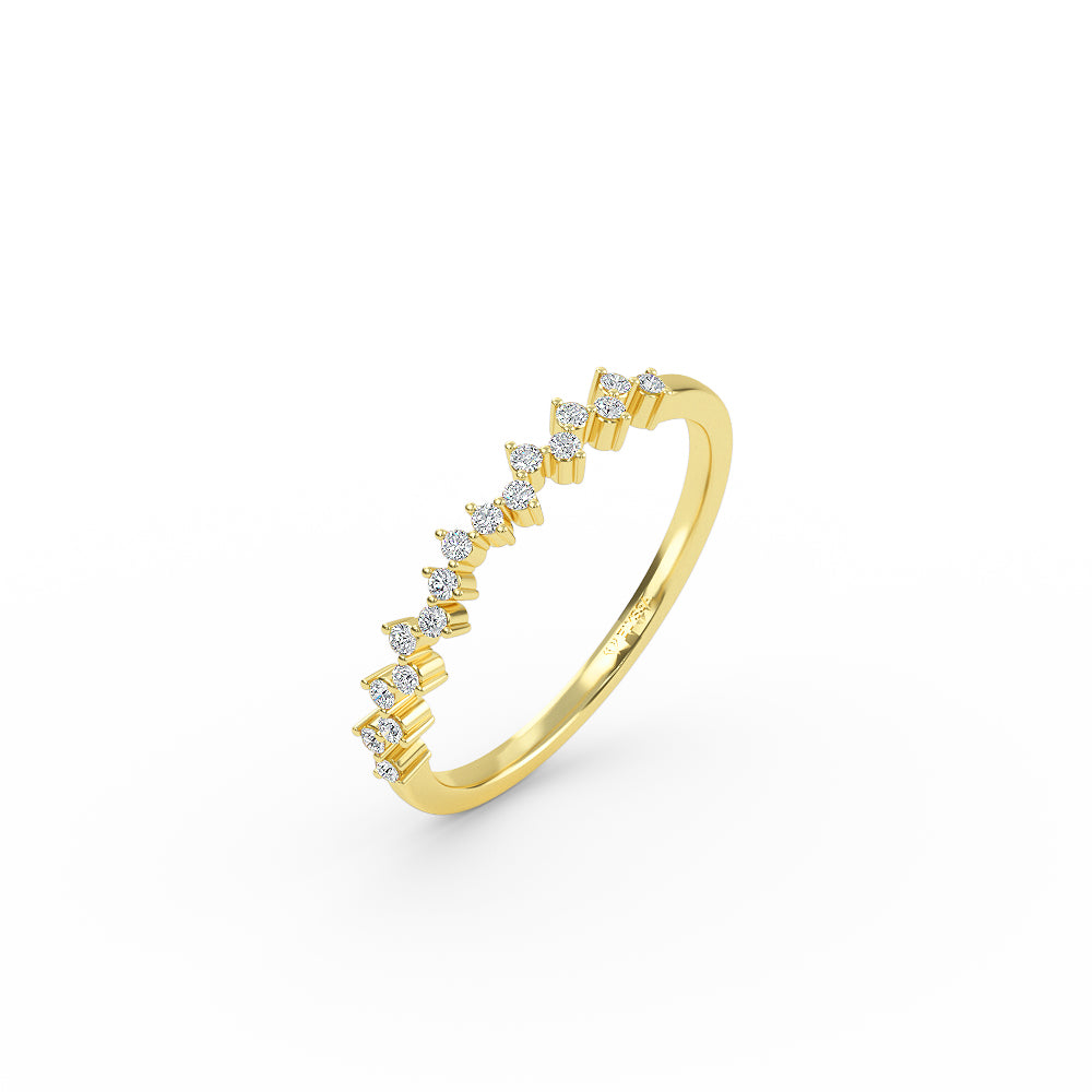 Half Eternity Diamond Wedding Band