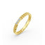 Gold Chain Ring with Pave Setting Diamond